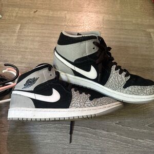 Jordan Black and Gray Sneakers